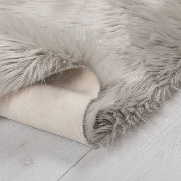 Sivý koberec Flair Rugs Sheepskin, ⌀ 120 cm-image-2