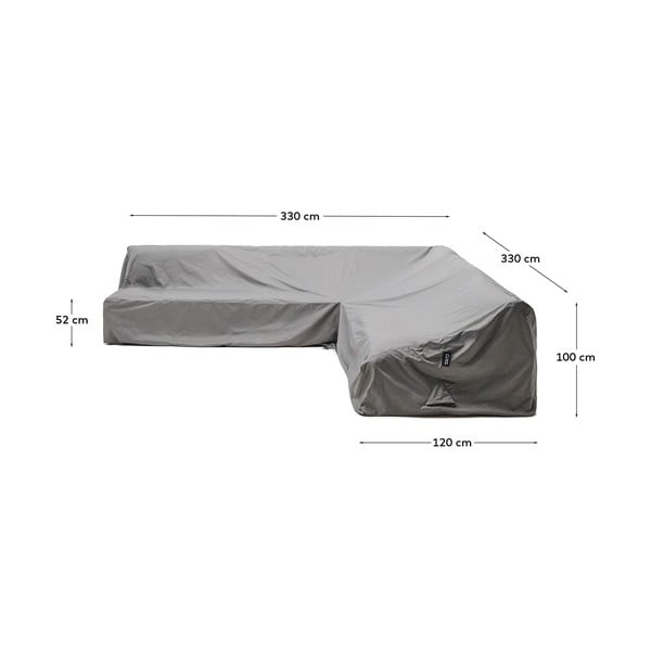 Ochranný obal na záhradný nábytok 330x330x100 cm Iria – Kave Home-image-4