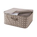 Béžový box na uloženie oblečenia Compactor Dots, 46 × 20,5 cm