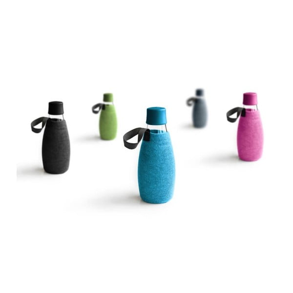 Svetlomodrý obal na sklenenú fľašu ReTap s doživotnou zárukou, 800 ml-image-1