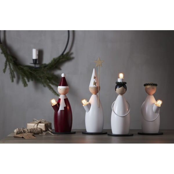 Biela svetelná dekorácia s vianočným motívom ø 12 cm Lucia Classic – Star Trading-image-4