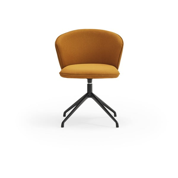 Čalúnené jedálenské kreslá v súprave 2 ks v horčicovej farbe Add – Teulat-image-1