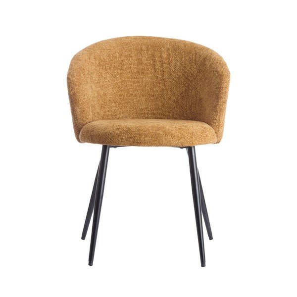 Okrovožlté kovové jedálenské kreslá v súprave 2 ks Radaja – Light & Living-image-2