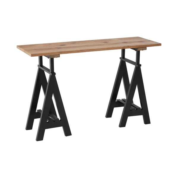 Konzolový stolík s doskou z borovicového dreva v prírodnej farbe 45x130 cm Hampstead – Premier Housewares-image-2