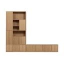 TV zostava v dekore duba v prírodnej farbe 304x243 cm Modulair – vtwonen