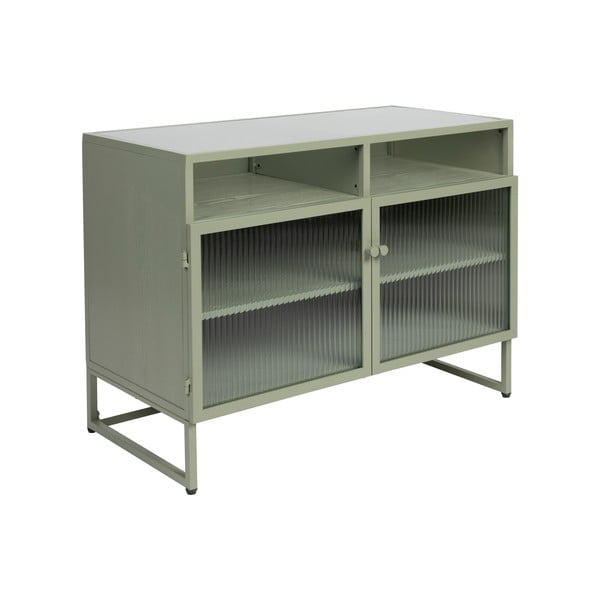 Zelená vitrína 80x58 cm Herbe - White Label-image-2