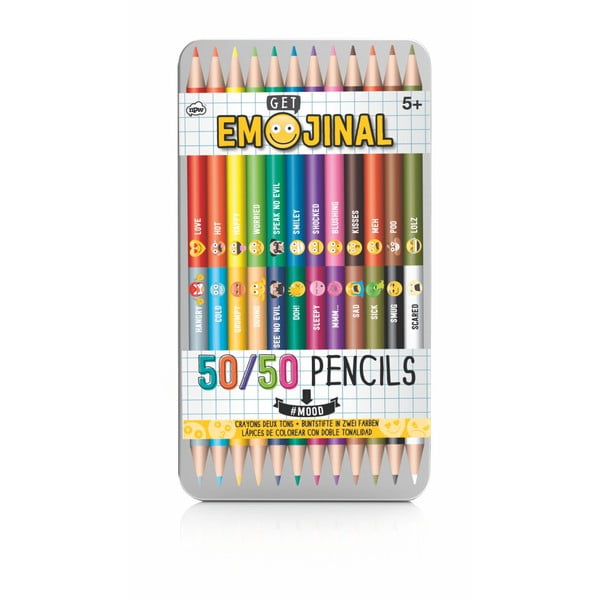 Sada 12 ceruziek NPW Emojinal
