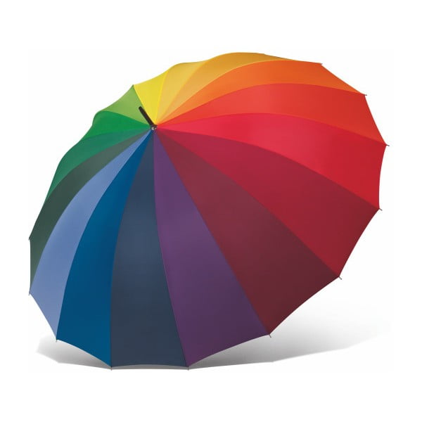 Farebný tyčový dáždnik s rukoväťou Ambiance Rainbow, ⌀ 130 cm