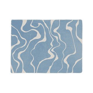 Modrá/krémovobiela deka 150x200 cm Felu – noo.ma