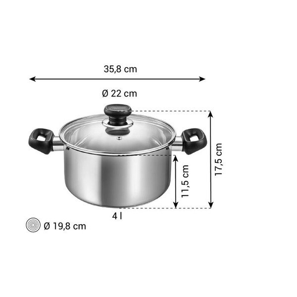 Antikoro hrniec s pokrievkou na indukciu 4 l Brava – Tescoma-image-3
