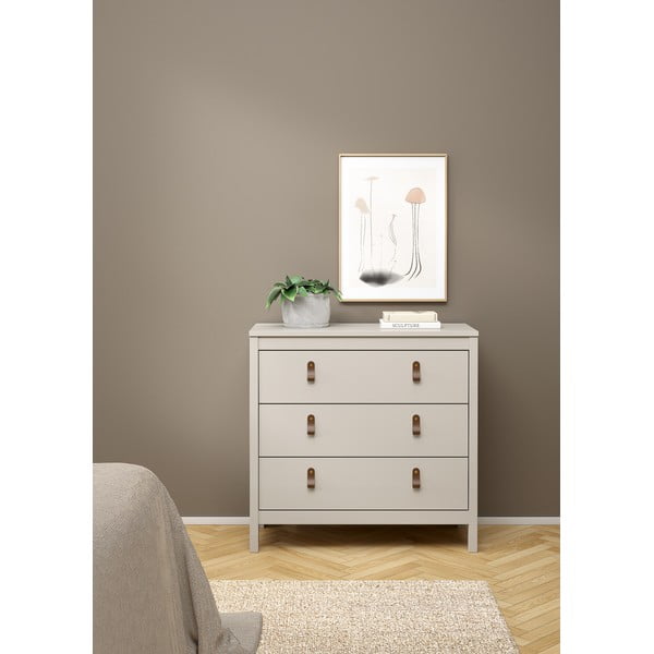 Sivobéžová komoda 82x80x38 cm Madrid – Tvilum-image-3