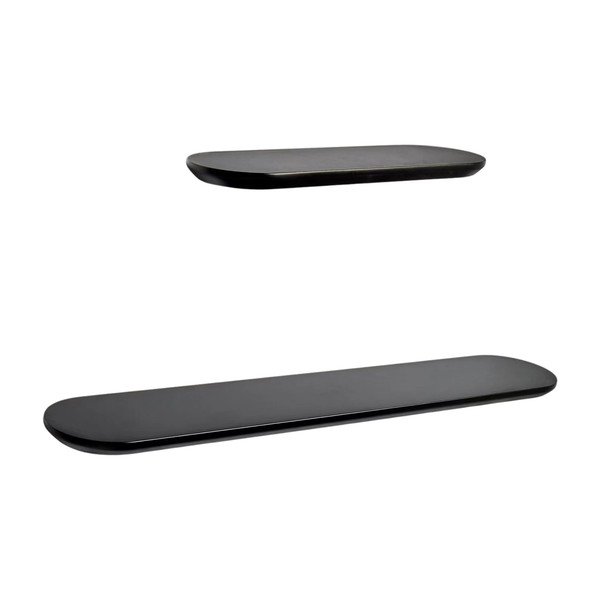 Čierne police v súprave 2 ks 55 cm Arely – Kave Home