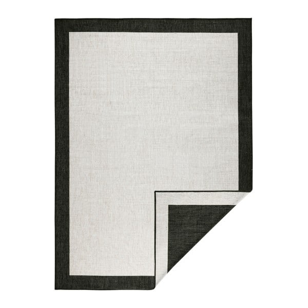 Čierno-krémový vonkajší koberec NORTHRUGS Panama, 160 x 230 cm