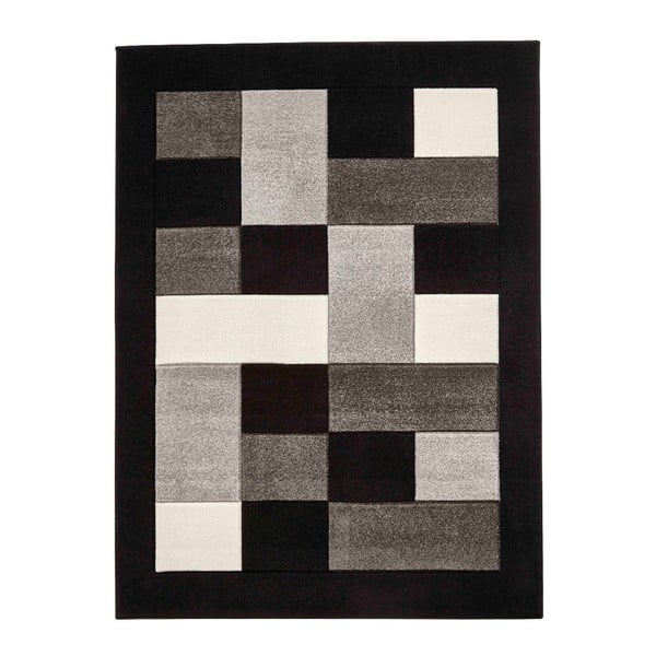 Sivo-čierny koberec Think Rugs Matrix, 160 × 220 cm