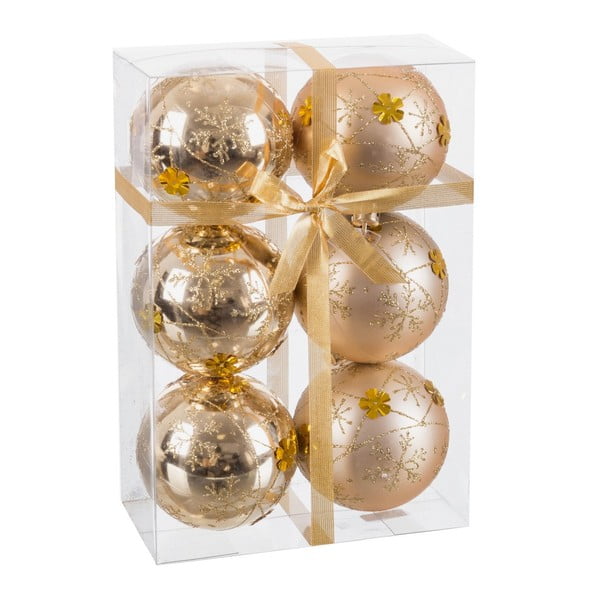 Vianočné gule v súprave 6 ks ø 7 cm – Casa Selección