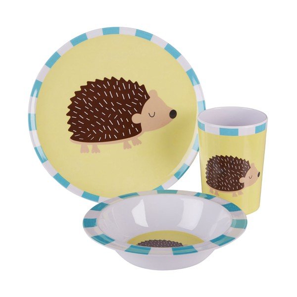 3-dielny jedálenský set pre deti s motívom ježka Premier Housewares