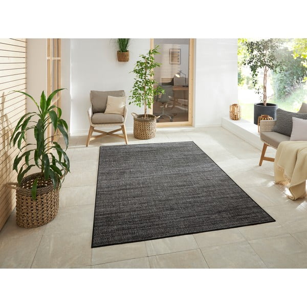 Tmavosivý vonkajší koberec 230x160 cm Gemini - Elle Decoration-image-1