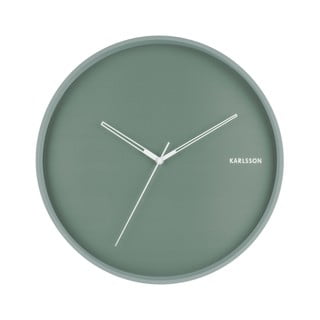 Mätovozelené nástenné hodiny Karlsson Hue, ø 40 cm