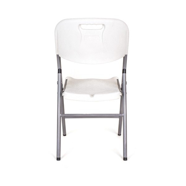 Biela kovová/plastová záhradná stolička Oblo - Happy Green-image-4