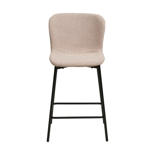 Béžová čalúnená barová stolička (výška sedadla 65 cm) Maceda – House Nordic-image-2