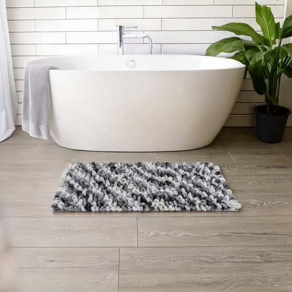 Sivomodrá textilná kúpeľňová predložka 60x90 cm Lerici – Wenko-image-1