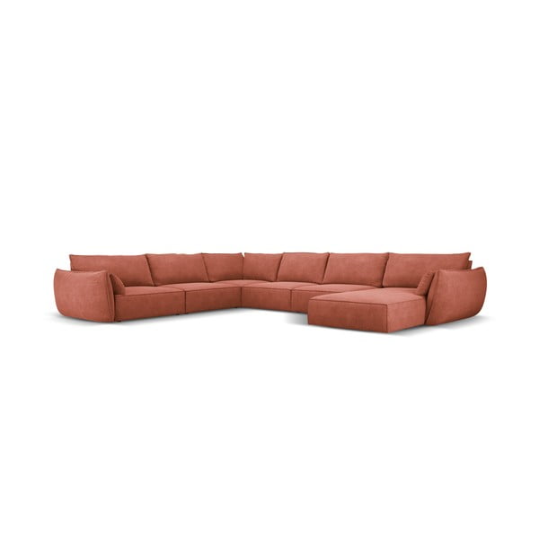 Červená rohová pohovka (ľavý roh) Vanda - Mazzini Sofas-image-2