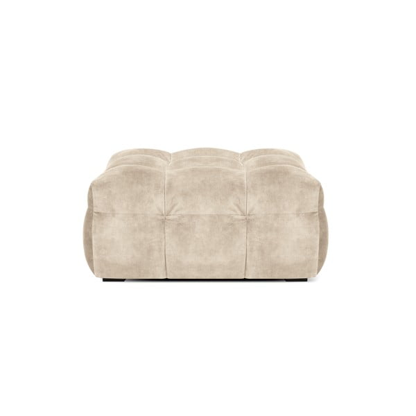 Béžový zamatový puf Windsor & Co Sofas Vesta-image-3