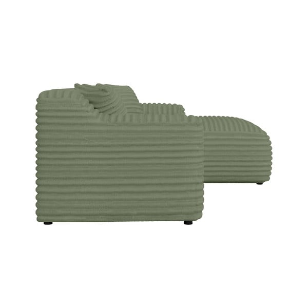 Zelená menčestrová rohová pohovka (pravý roh/s leňoškou) Martin – Ropez-image-3