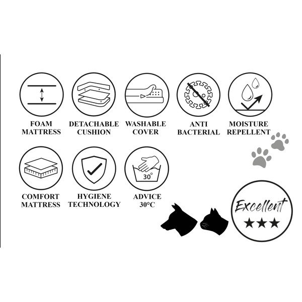 Svetlohnedý pelech pre psa 50x65 cm – Madison-image-4