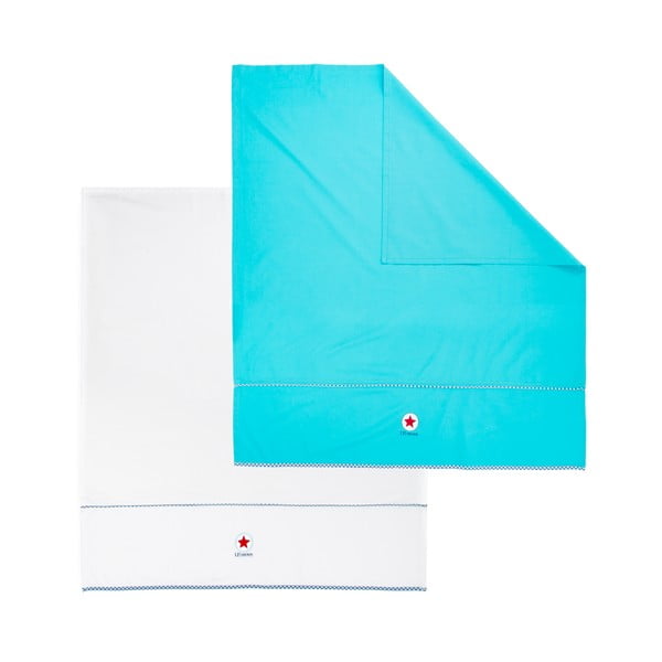Modro-biela súprava 2 detských plachiet Tiseco Home Studio, 100 x 150 cm