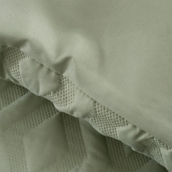 Zelené obliečky na jednolôžko 135x200 cm Jacob Geo – Catherine Lansfield-image-3