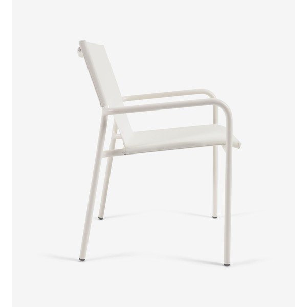 Biela hliníková záhradná stolička Kave Home Zaltana-image-3