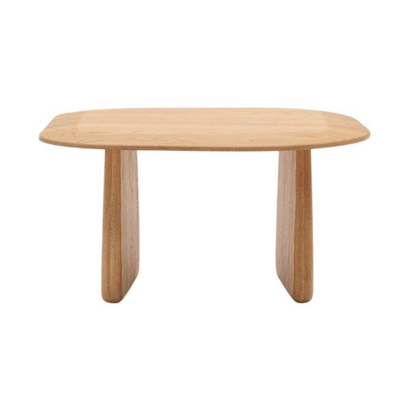 Odkladací stolík z dubového dreva 70x71 cm Pirita – Kave Home-image-3