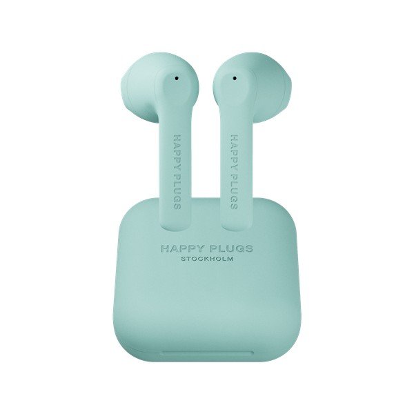 Bezdrôtové slúchadlá v pepermintovozelenej farbe Happy Plugs Air 1 Go-image-2
