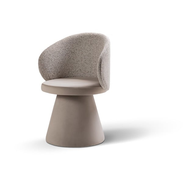 Béžové zamatové kreslo Inez – Micadoni -image-2