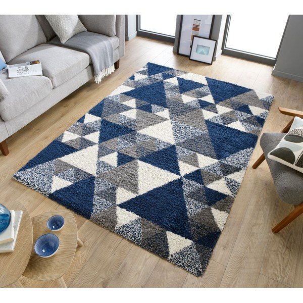 Tmavomodrý koberec Flair Rugs Nuru, 80 x 150 cm-image-4