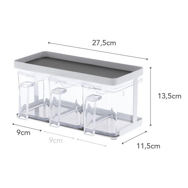 Dózy v súprave 3 ks na múku/na sypké potraviny Tower – YAMAZAKI-image-4