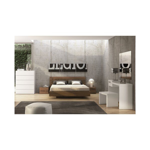 Hnedá posteľ TemaHome Float, 160 × 200 cm-image-3