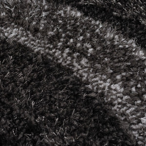 Čierno-sivý ručne tkaný koberec z recyklovaných vlákien 160x230 cm Velvet – Flair Rugs-image-3