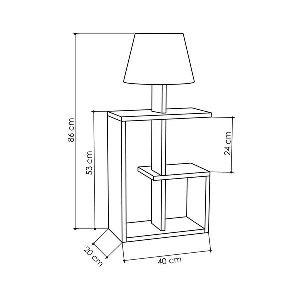 Biela voľne stojacia lampa Homitis Saly-image-2