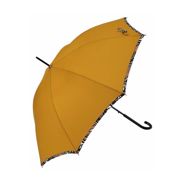 Horčicovožltý dáždnik Pattern, ⌀ 122 cm
