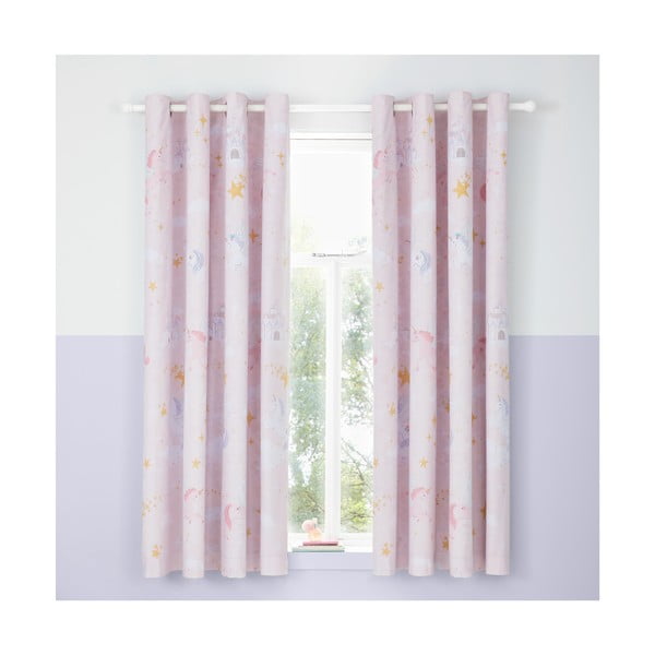 Detský záves 2 ks 168x183 cm Fairytale Unicorn – Catherine Lansfield-image-1