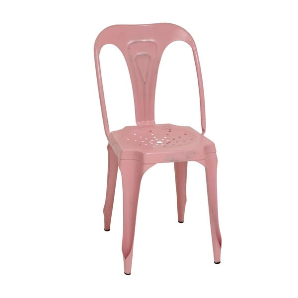 Kovová stolička Pink Metal