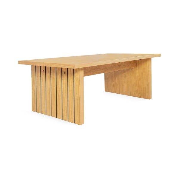 Konferenčný stolík s doskou v dubovom dekore v prírodnej farbe 60x120 cm Stripe - Woodman