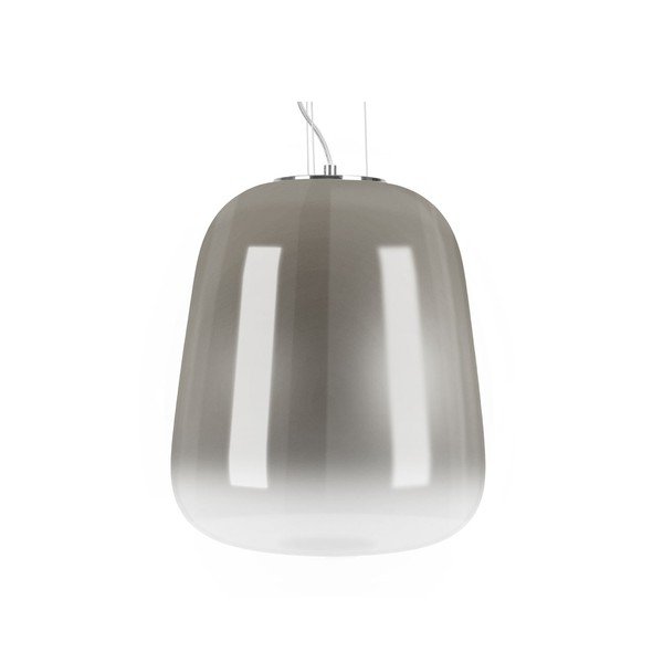 Sivé závesné svietidlo Leitmotiv Cone, ø 12 cm-image-1