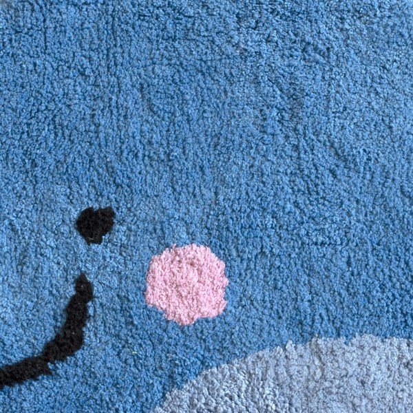 Modrá bavlnená kúpeľňová predložka Mr. Fox Blue Whale, 69 x 44 cm-image-2