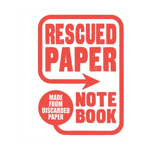 Zápisník Chronicle Books Rescued Paper Notebook, velký