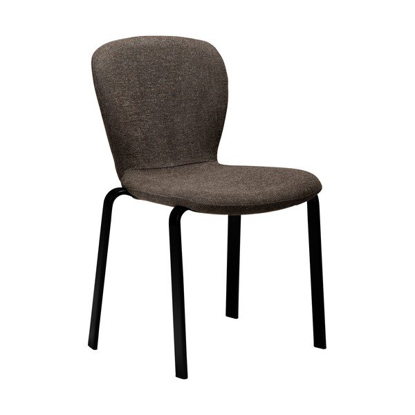 Hnedá čalúnená jedálenská stolička Heap – DAN-FORM Denmark