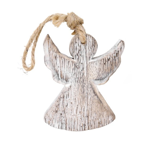Závesný drevený anjel Ego Dekor, výška 9 cm