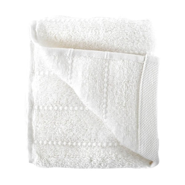 Biely uterák z česanej bavlny Pierre, 30 × 50 cm